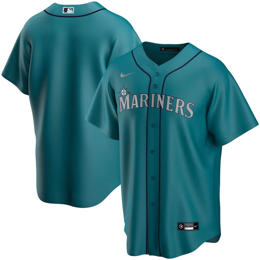 Mens Seattle Mariners Nike Aqua Alternate Replica Team MLB Jerseys->washington nationals->MLB Jersey